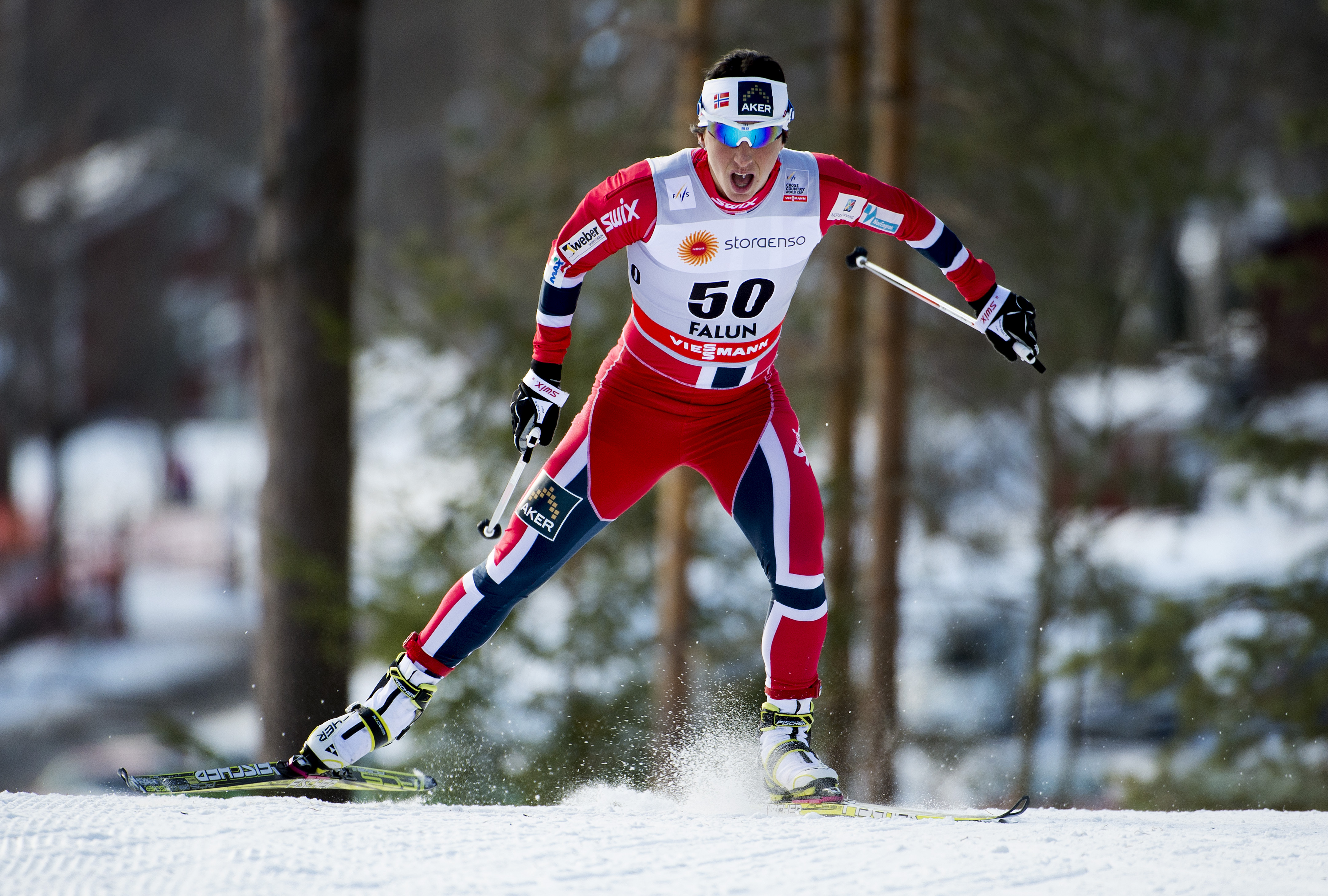  kkustyna kowlaczyk, Marit Björgen, Masstart, Falun